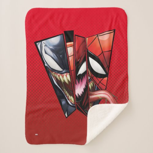 Spider_Man  Venom Carnage  Spider_Man Cutout Sherpa Blanket