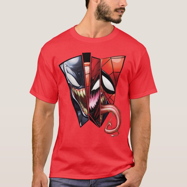 Spider-Man | Venom, Carnage, & Spider-Man Cutout T-Shirt (Front)