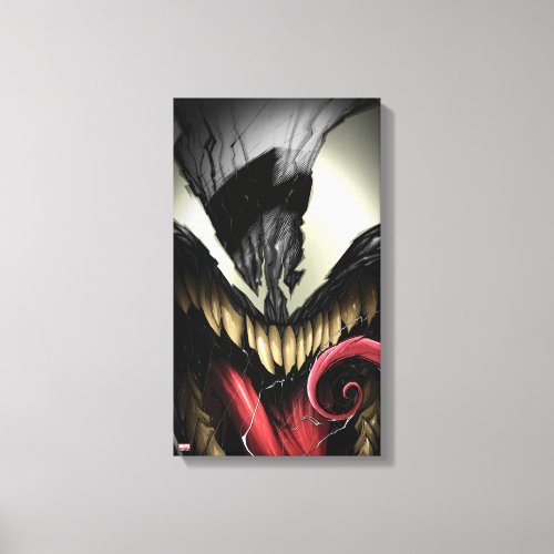 Spider_Man  Venom Close_Up Canvas Print