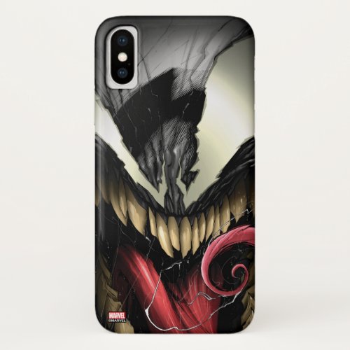 Spider_Man  Venom Close_Up iPhone X Case