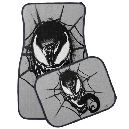Spider_Man  Venom Head In Web Graphic Car Floor Mat