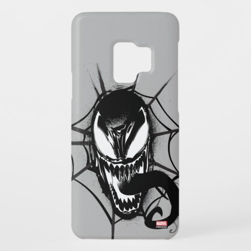 Spider_Man  Venom Head In Web Graphic Case_Mate Samsung Galaxy S9 Case