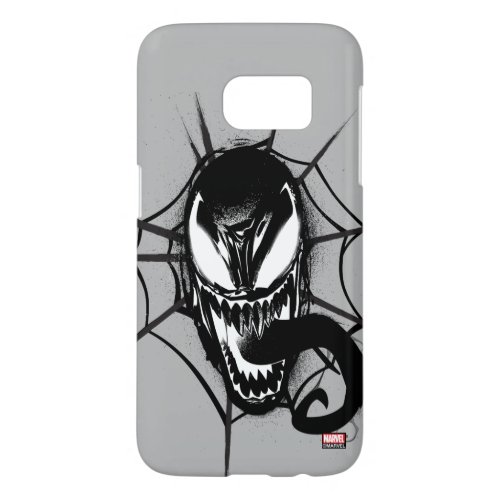 Spider_Man  Venom Head In Web Graphic Samsung Galaxy S7 Case