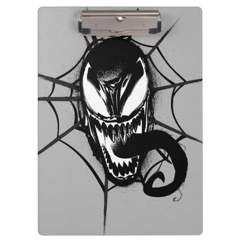 Spider_Man  Venom Head In Web Graphic Clipboard