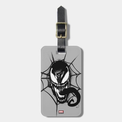 Spider_Man  Venom Head In Web Graphic Luggage Tag