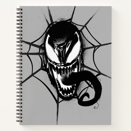 Spider_Man  Venom Head In Web Graphic Notebook