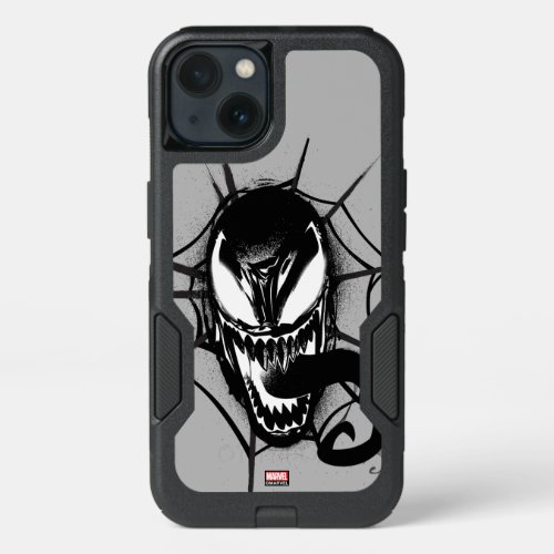 Spider_Man  Venom Head In Web Graphic iPhone 13 Case