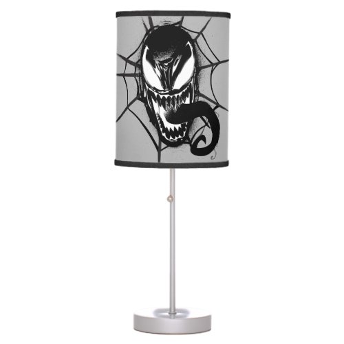 Spider_Man  Venom Head In Web Graphic Table Lamp