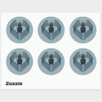 Venomized Spider-Man Logo Sticker, Zazzle