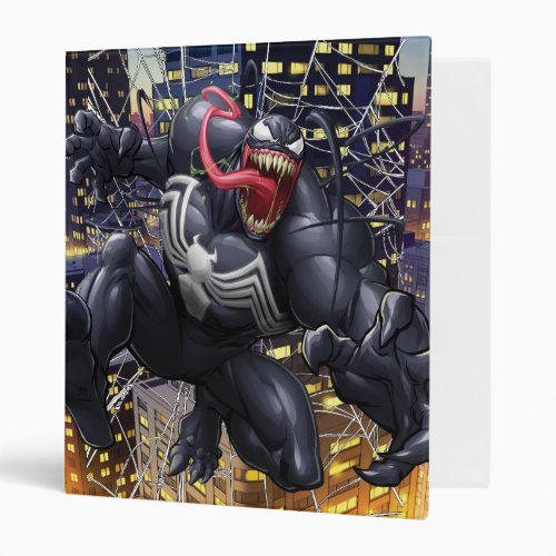 Spider_Man  Venom Leaping Forward 3 Ring Binder