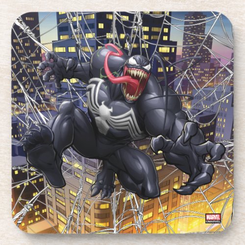 Spider_Man  Venom Leaping Forward Beverage Coaster