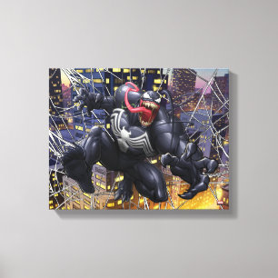 Spider-Man   Venom Leaping Forward Canvas Print