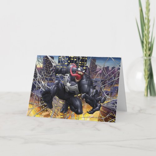 Spider_Man  Venom Leaping Forward Card