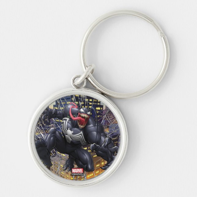 Spider-Man | Venom Leaping Forward Keychain (Front)