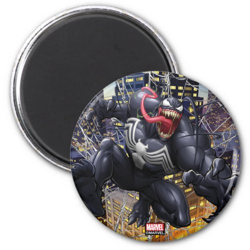 Spider_Man  Venom Leaping Forward Magnet