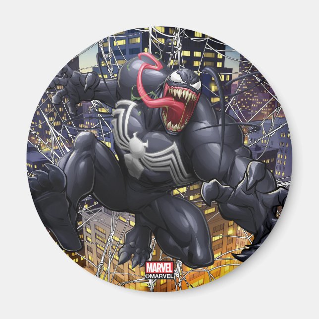 Spider-Man | Venom Leaping Forward Magnet (Front)