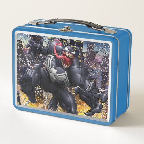 Spider_Man  Venom Leaping Forward Metal Lunch Box