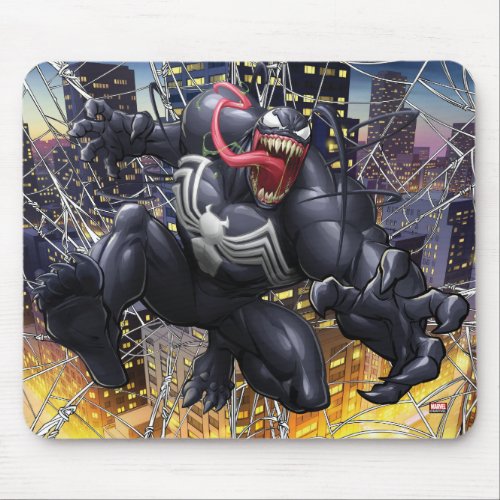 Spider_Man  Venom Leaping Forward Mouse Pad