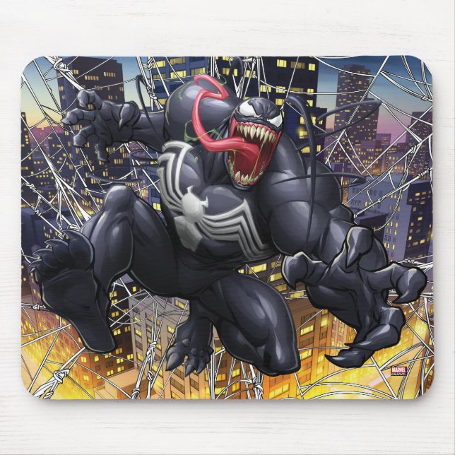 Spider-Man | Venom Leaping Forward Mouse Pad (Front)