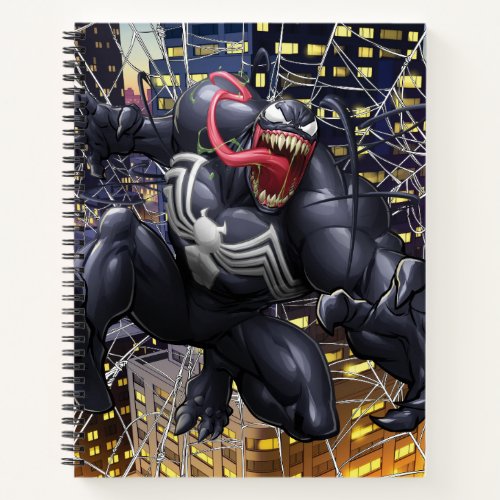 Spider_Man  Venom Leaping Forward Notebook