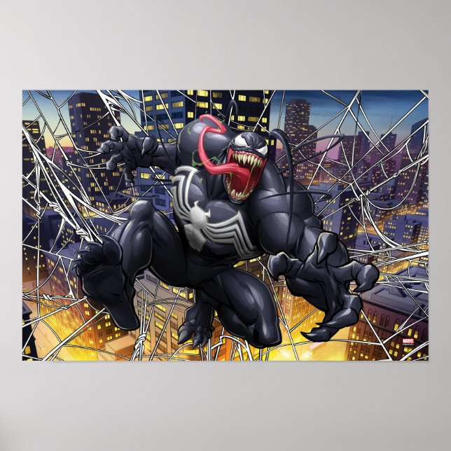 Spider-Man | Venom Leaping Forward Poster (Front)