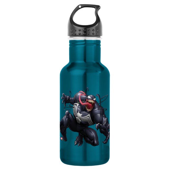 Spider-Man | Venom Leaping Forward Stainless Steel Water Bottle (Front)