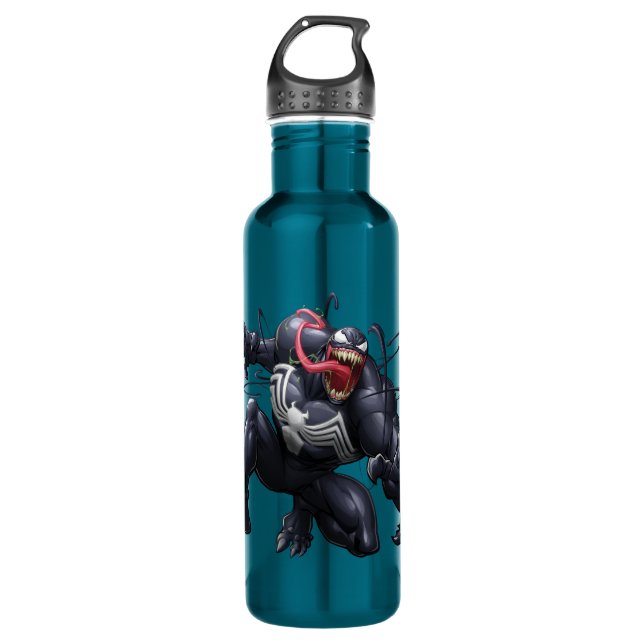 Spider-Man | Venom Leaping Forward Stainless Steel Water Bottle (Front)