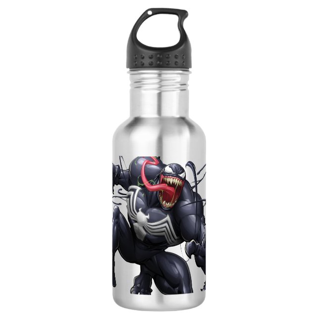 Spider-Man | Venom Leaping Forward Stainless Steel Water Bottle (Front)