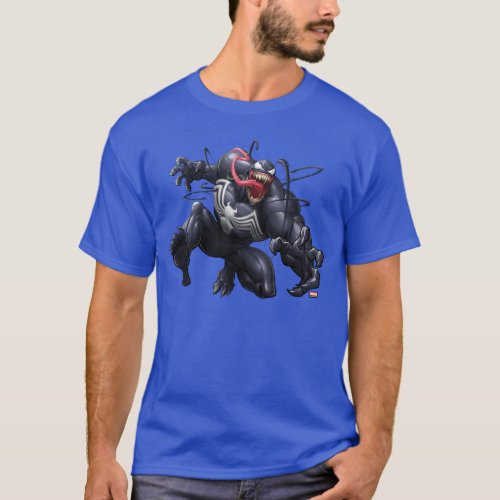 Spider_Man  Venom Leaping Forward T_Shirt