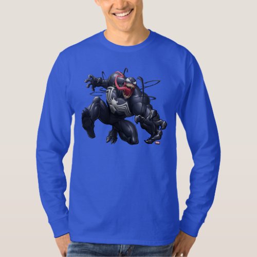 Spider_Man  Venom Leaping Forward T_Shirt