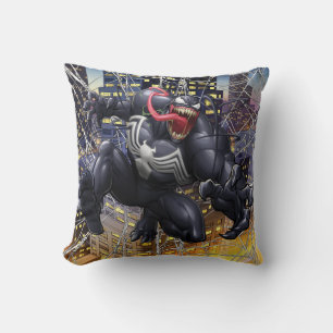 Spider-Man Venom Leaping Forward Throw Pillow