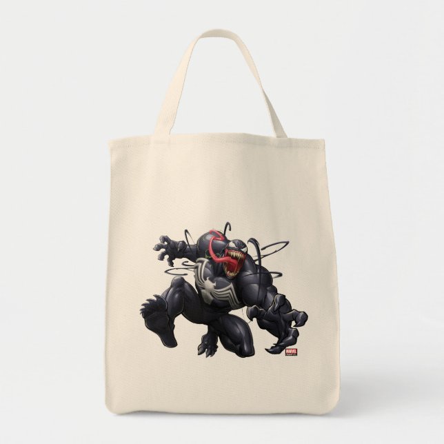 Spider-Man | Venom Leaping Forward Tote Bag (Front)