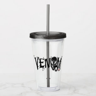 Spider-Man   Venom Name Logo Acrylic Tumbler