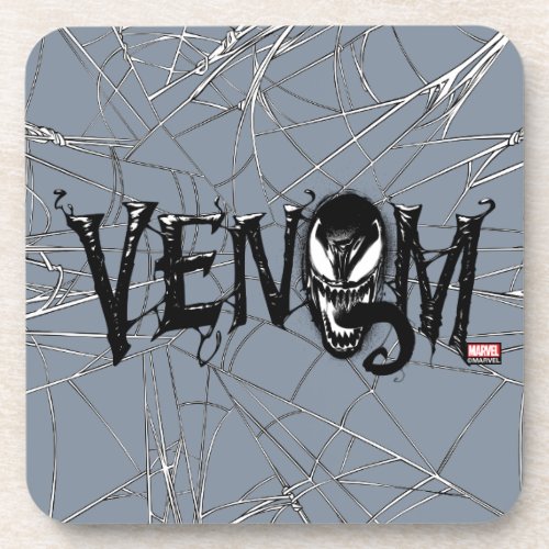Spider_Man  Venom Name Logo Beverage Coaster