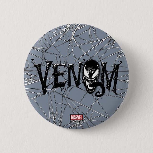 Spider-Man | Venom Name Logo Button (Front)