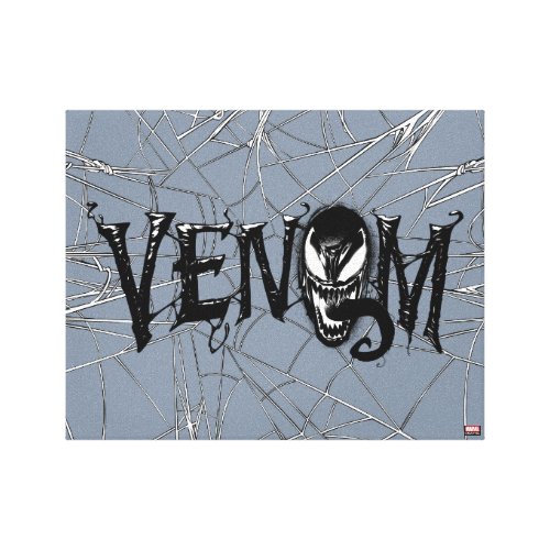 Spider_Man  Venom Name Logo Canvas Print