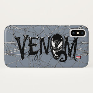 Spider-Man | Venom Name Logo iPhone X Case