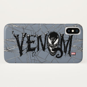Spider-Man Venom Name Logo iPhone X Case