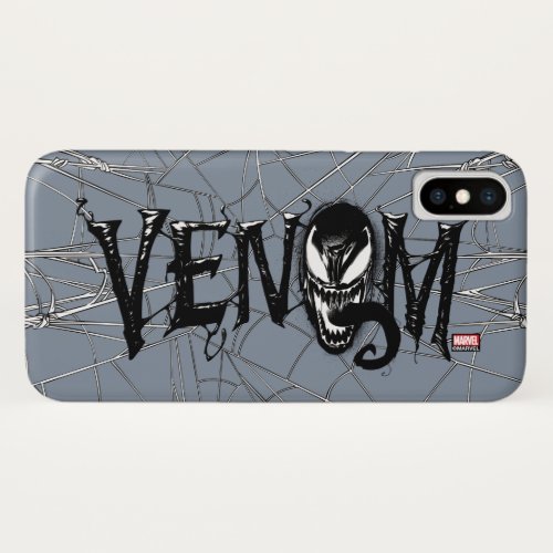 Spider_Man  Venom Name Logo iPhone X Case