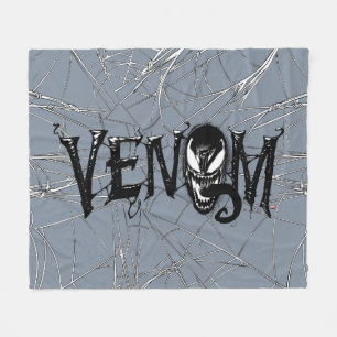 Spider-Man Venom Name Logo Fleece Blanket