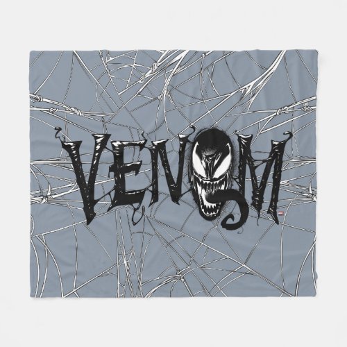 Spider_Man  Venom Name Logo Fleece Blanket