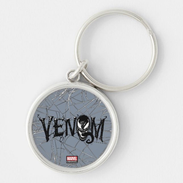 Spider-Man | Venom Name Logo Keychain (Front)