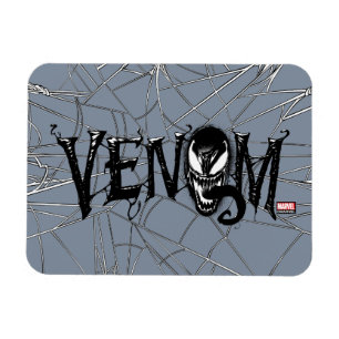Spider-Man   Venom Name Logo Magnet