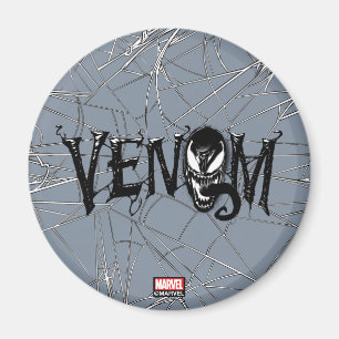 Spider-Man   Venom Name Logo Magnet