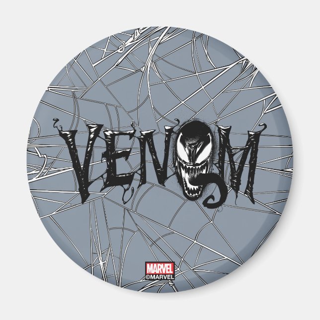 Spider-Man | Venom Name Logo Magnet (Front)