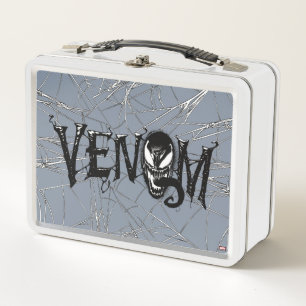Spider-Man Venom Name Logo Metal Lunch Box