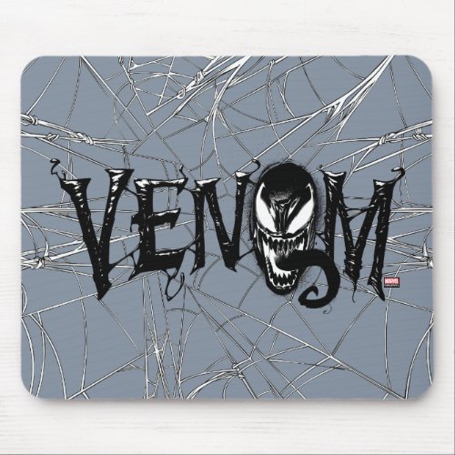 Spider_Man  Venom Name Logo Mouse Pad