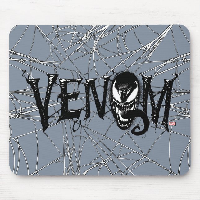 Spider-Man | Venom Name Logo Mouse Pad (Front)