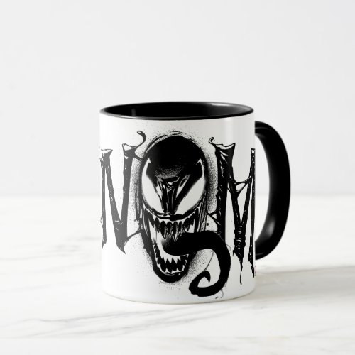 Spider_Man  Venom Name Logo Mug