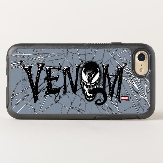Spider-Man | Venom Name Logo Otterbox iPhone Case (Back Horizontal)